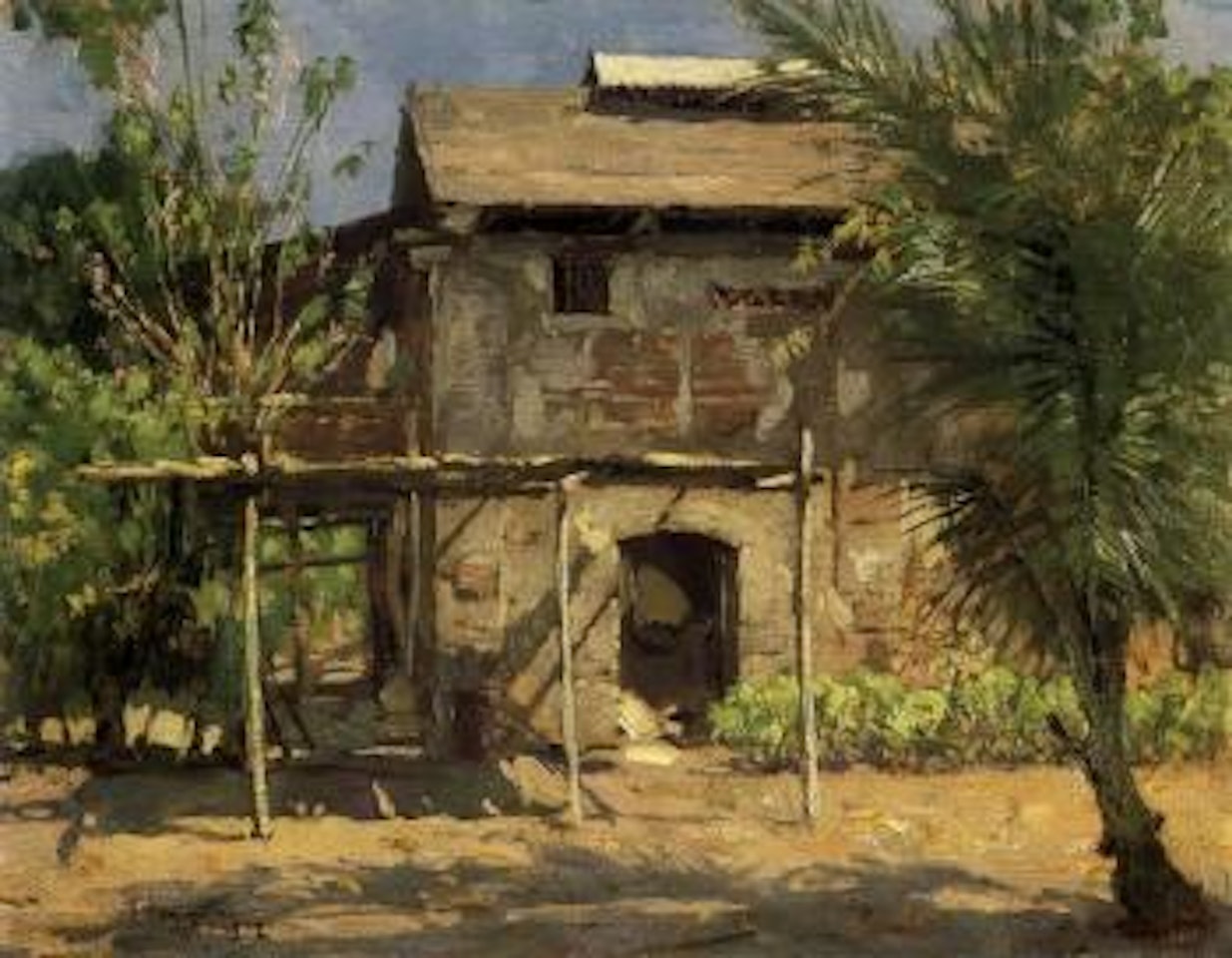 Country house, Imus by Fernando Amorsolo