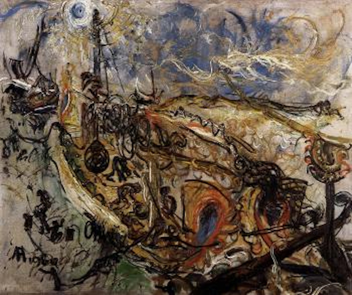 Fishing boat by Affandi