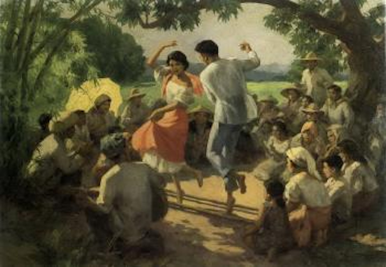 Tinikling dance by Fernando Amorsolo