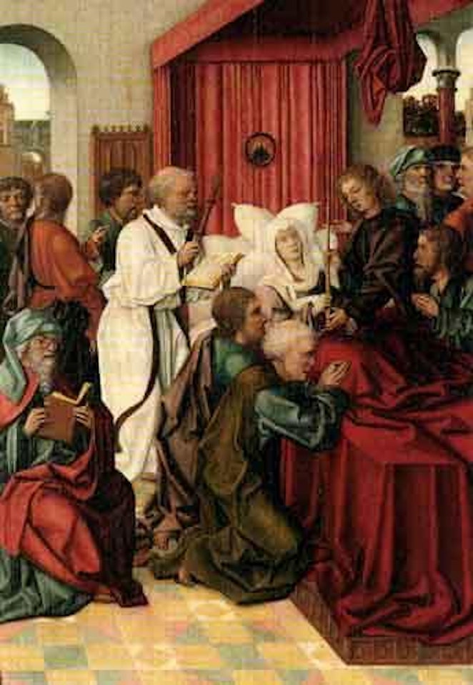 Death of the Virgin by Joos van Cleve