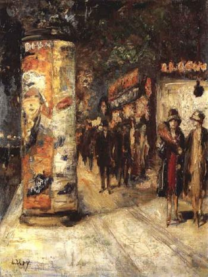 Berliner strassenszene by Lesser Ury