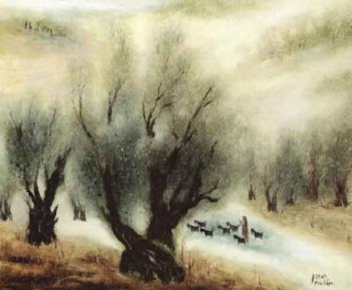 Olive trees by Reuven Rubin