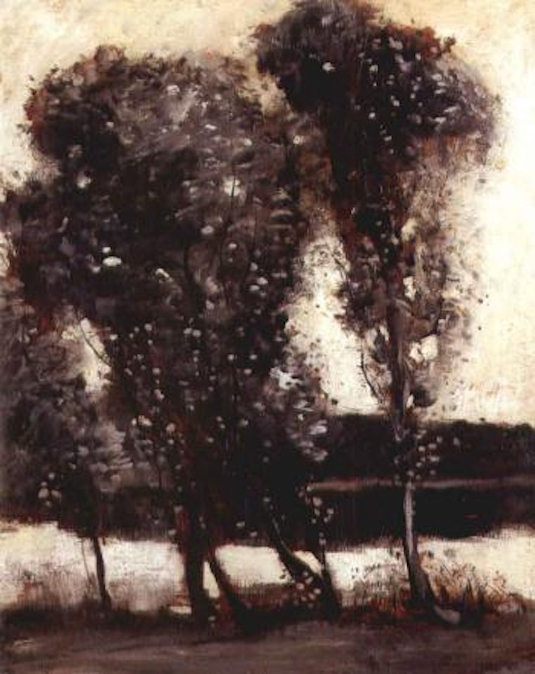 Landschaft am Fluss by Lesser Ury