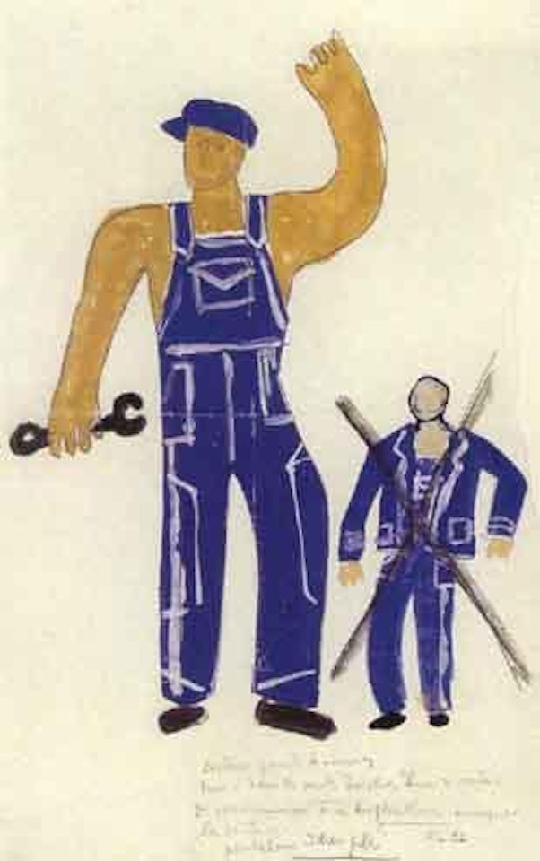 Costume pour les 4 ouvriers by Fernand Leger