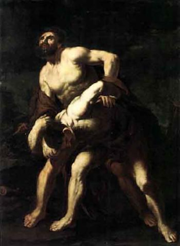 Hercules and Achelous by Circle of Luca Giordano