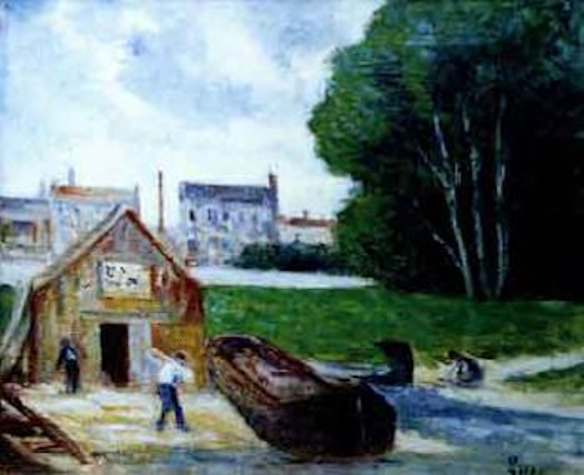 Paysage a la scierie by Maximilien Luce