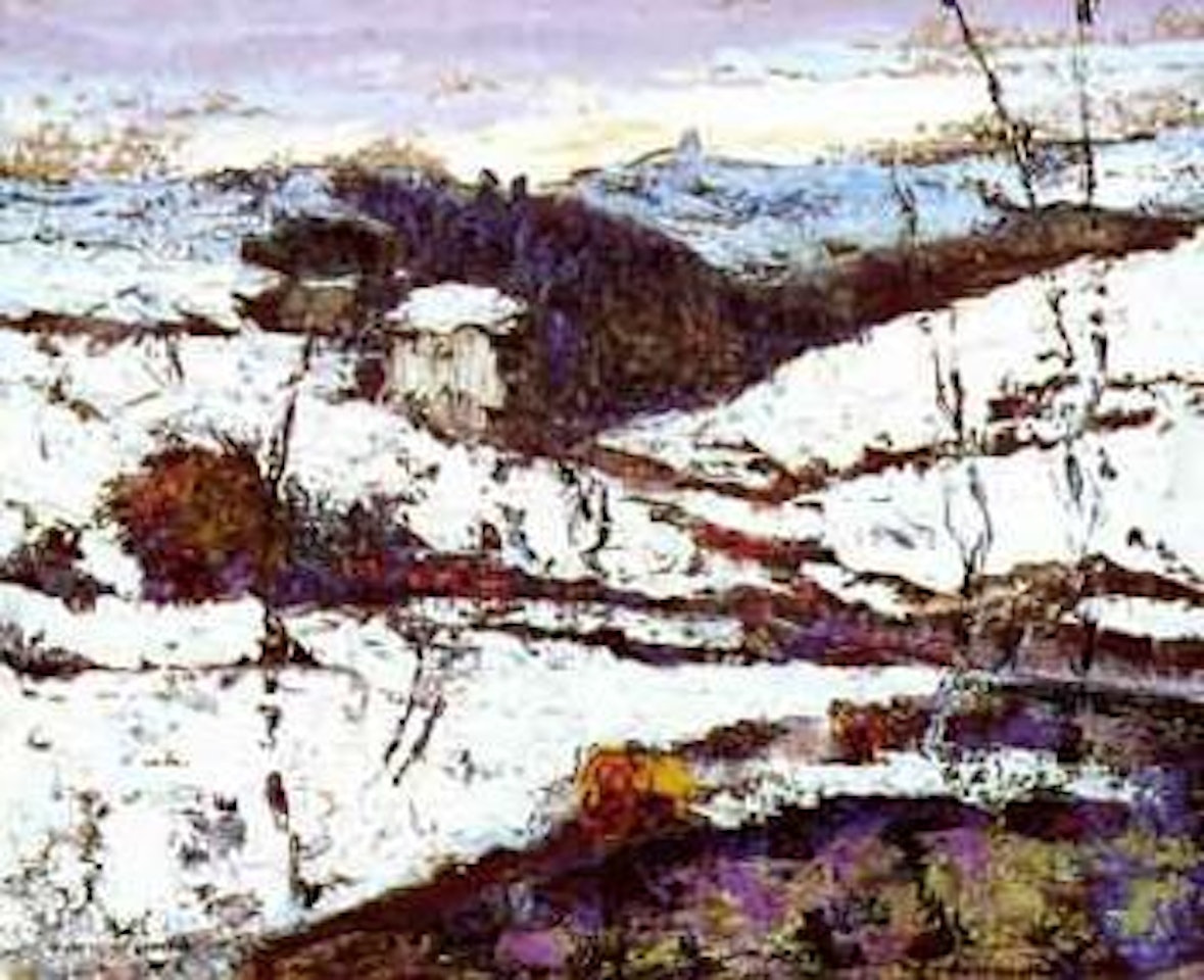 Cote de Buron sous la neige by Victor Charreton