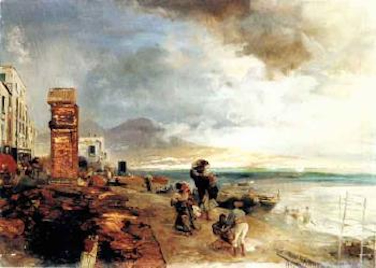 View from Posillipo of Gulf of Naples by Oswald Achenbach