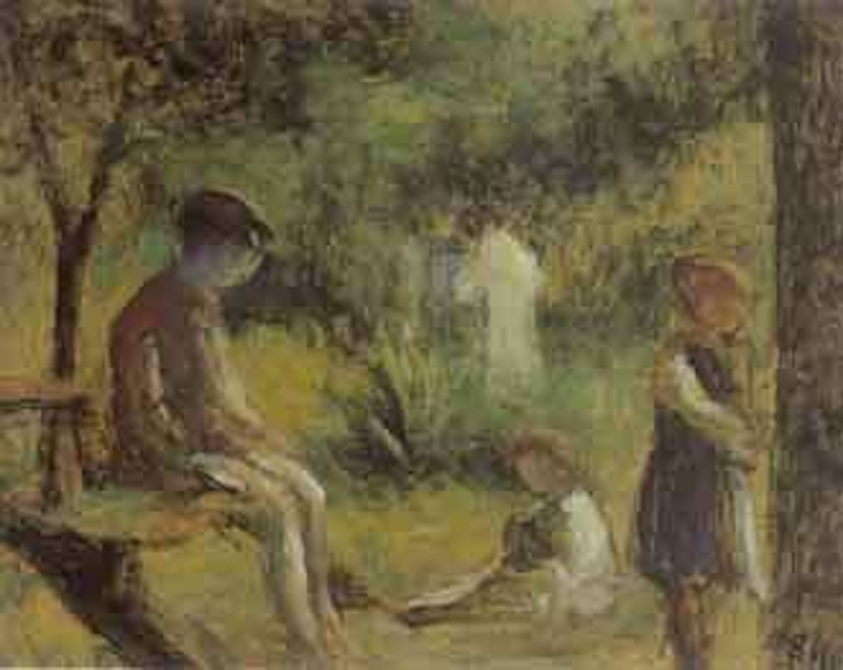 Rolleboise, jeux d'enfants by Maximilien Luce