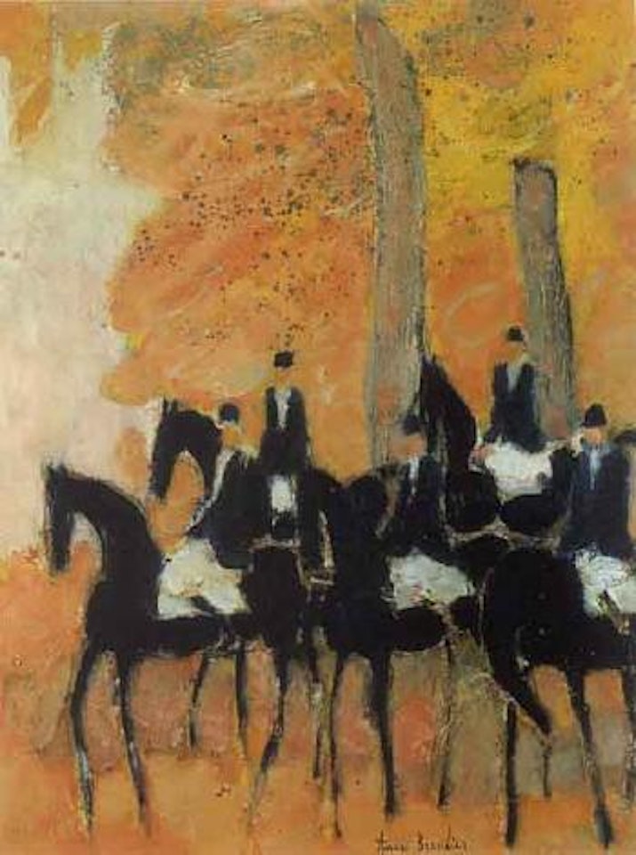 Cavaliers en foret de Villers-Cotterets by André Brasilier