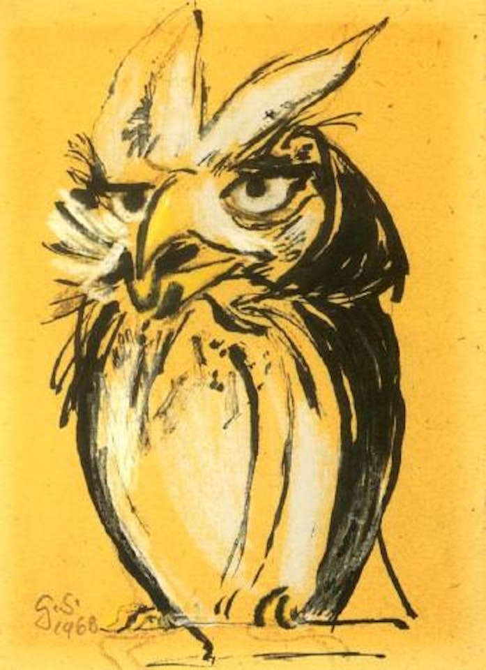Study of an owl by Graham Sutherland