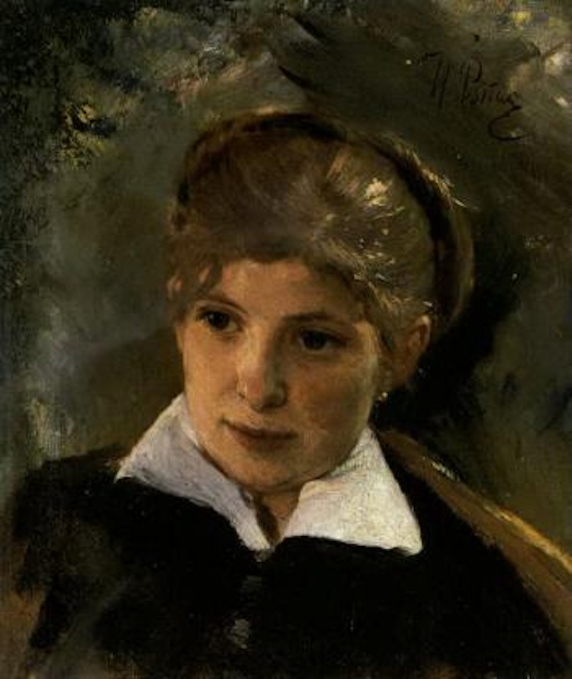 Portrait of a woman by Ilya Yefimovich Repin