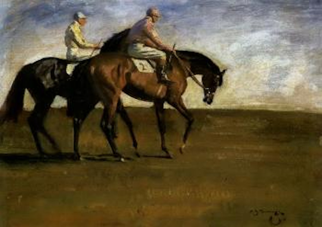Going to the post by Alfred James Munnings
