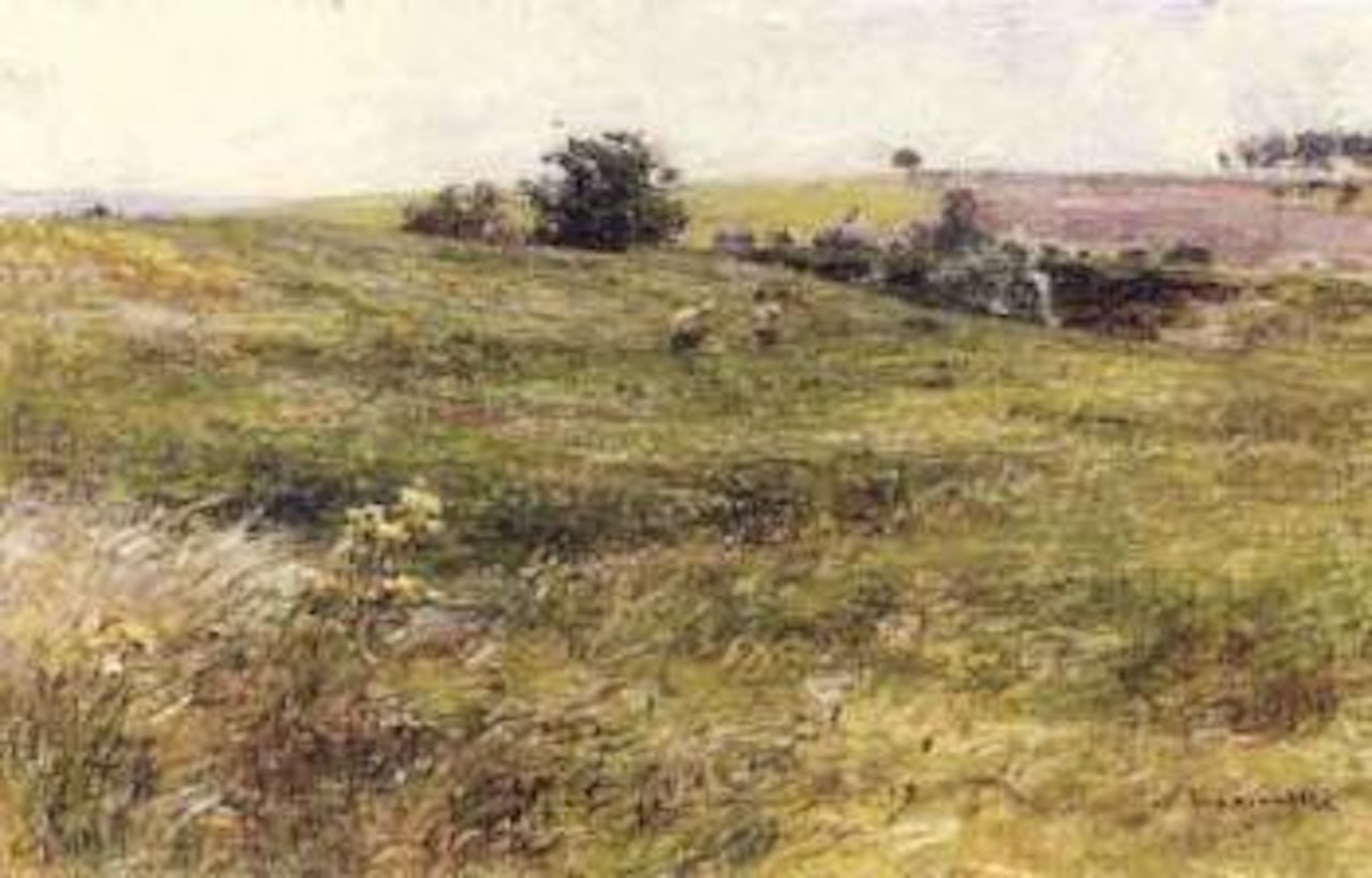 Fauchers dans un paysage by Léon Augustin Lhermitte