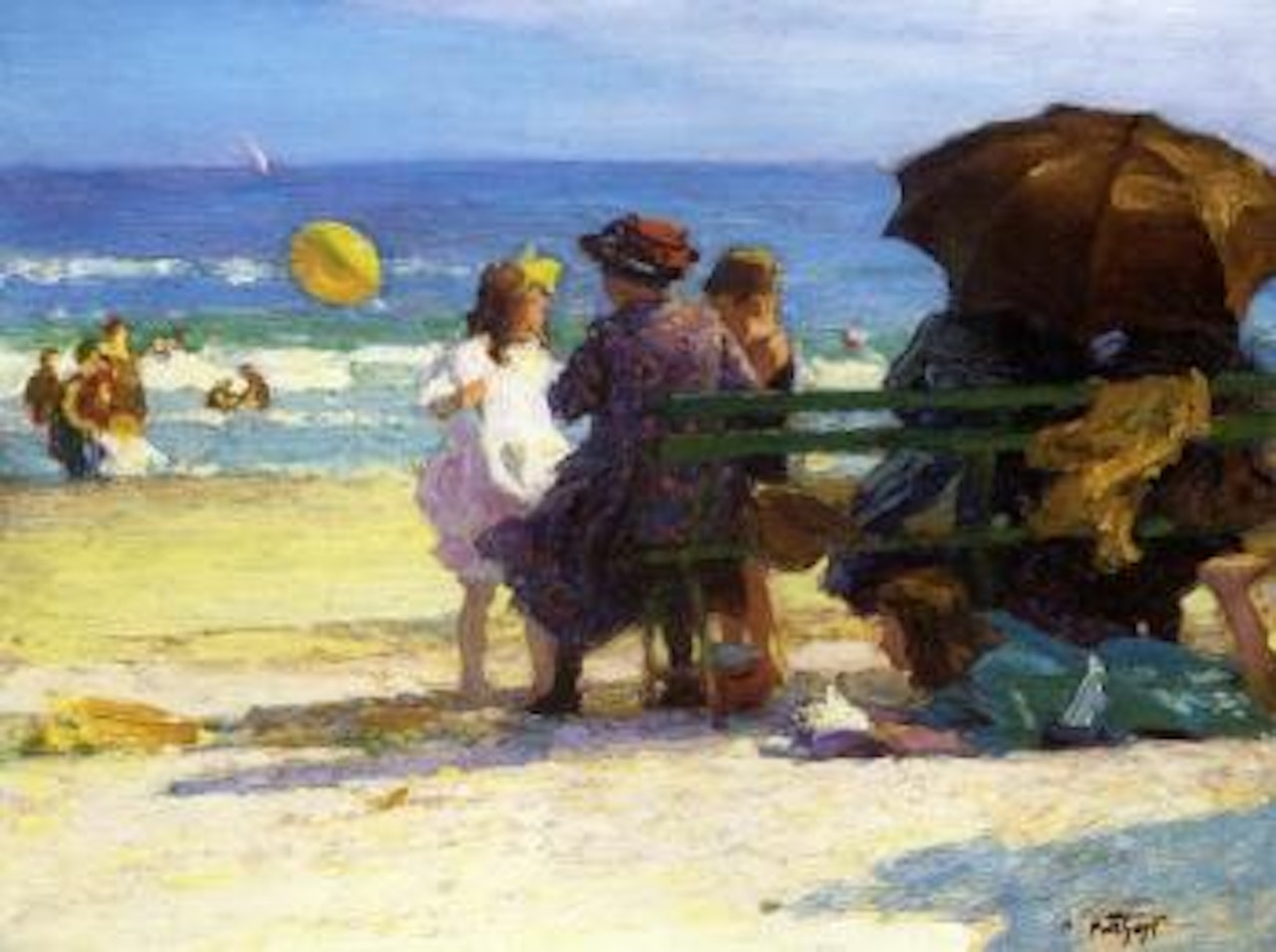 Family outing by Edward Henry Potthast