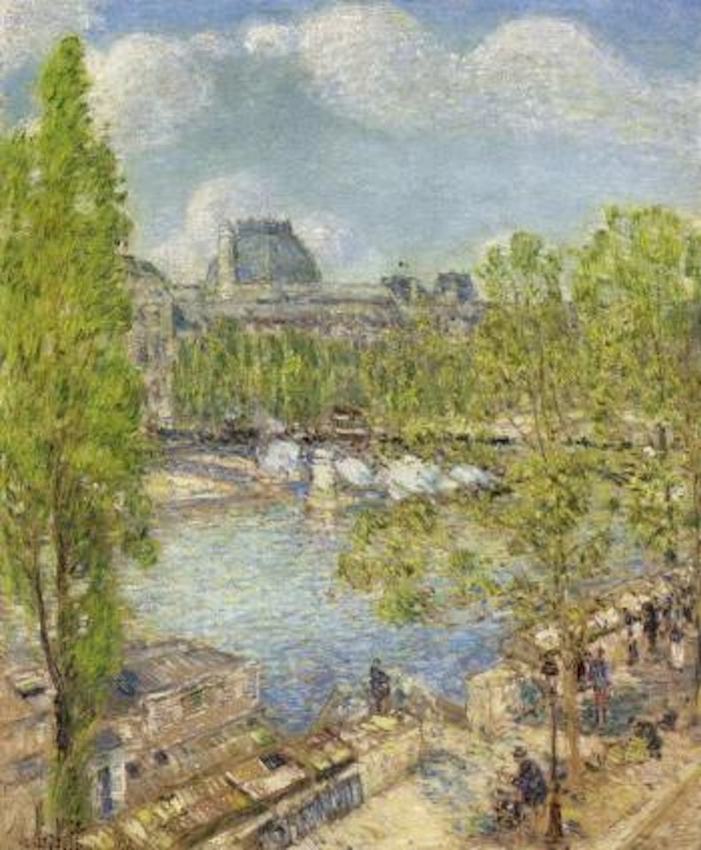 April, Quai Voltaire, Paris by Childe Hassam