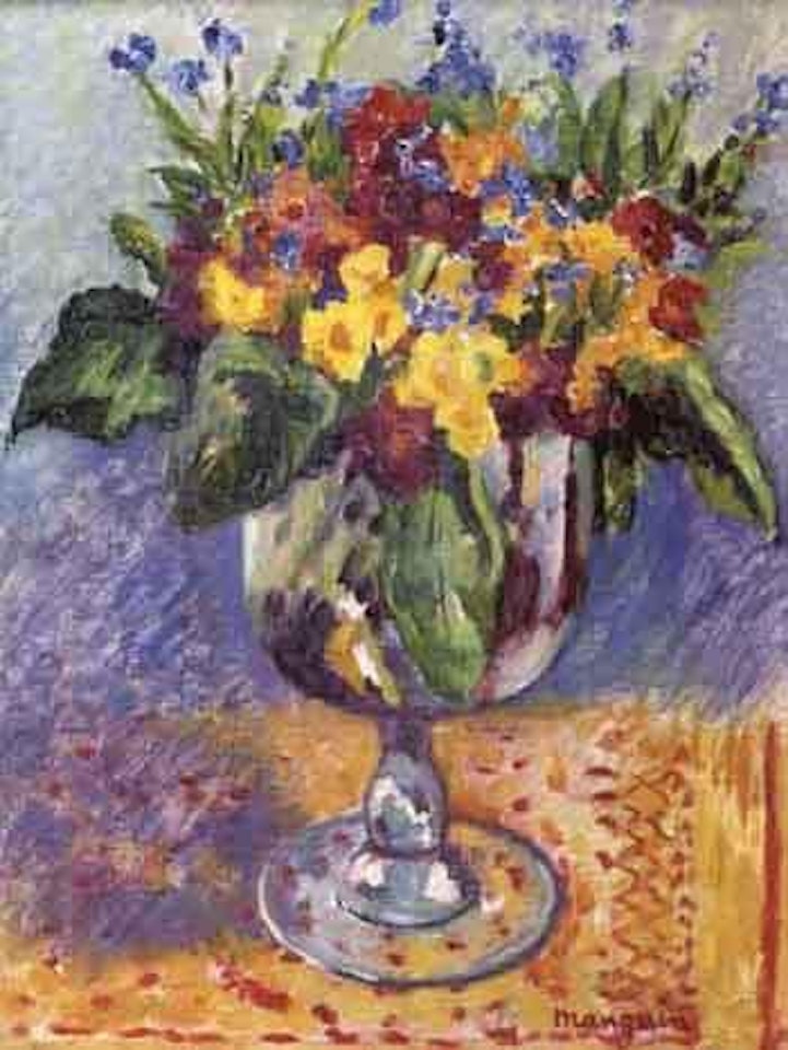 Fleurs dans une coupe by Henri Manguin