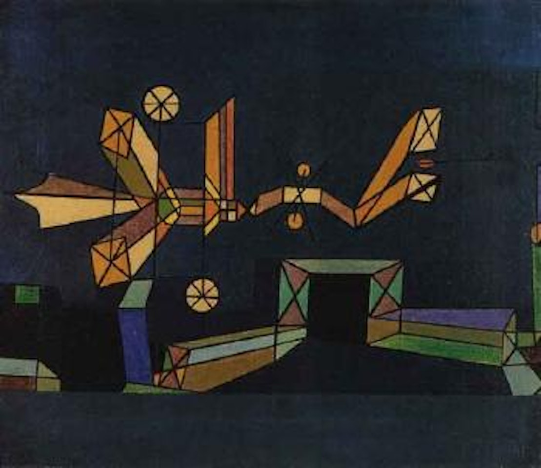 Arrival of the air dragon by Paul Klee