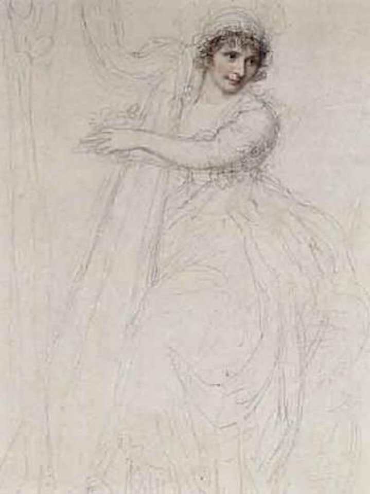 Maria Stekler, Julie, Krumpholz, playing the harp by Richard Cosway