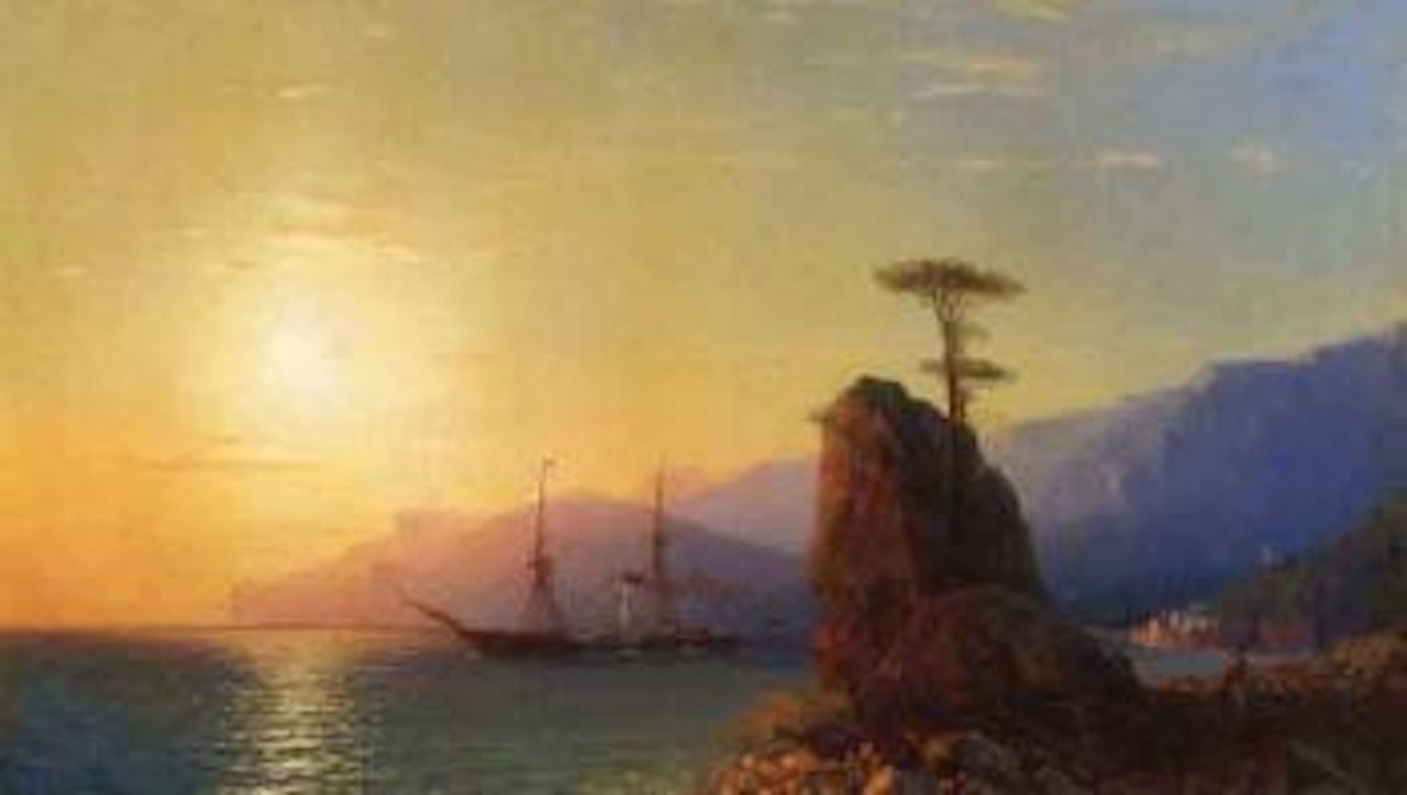 Sunset on the Crimean coast by Ivan Konstantinovich Aivazovsky