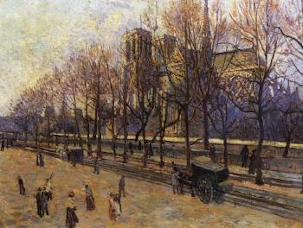 Notre-Dame de Paris, vue du Quai Montebello by Maximilien Luce