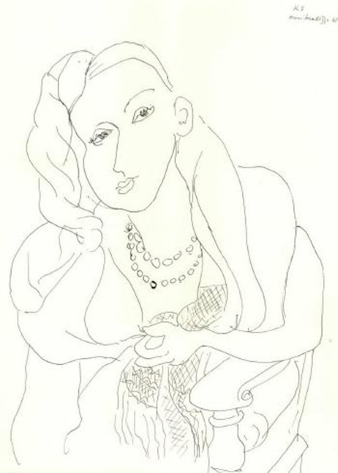 Theme K variation 1 by Henri Matisse