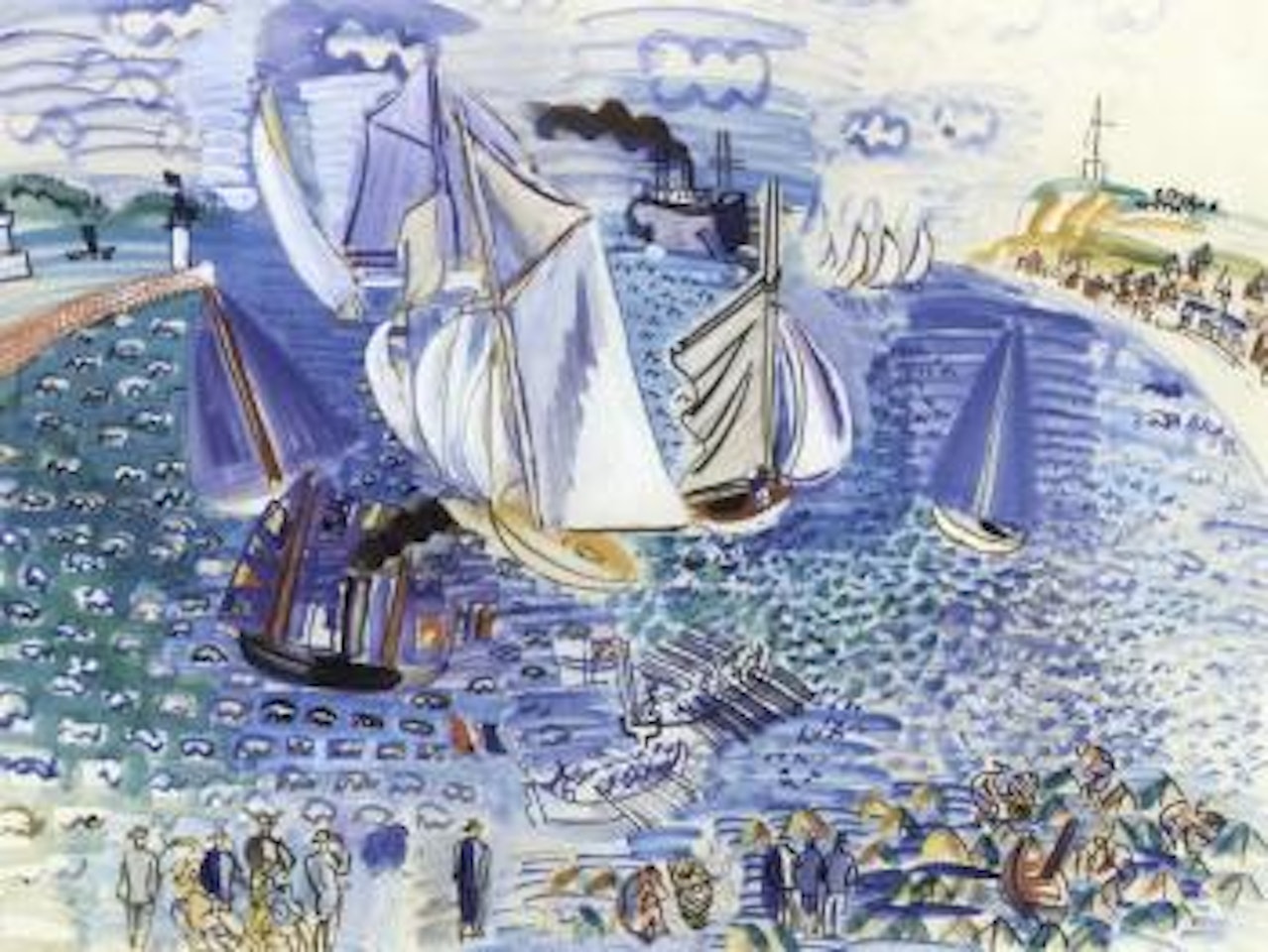 Visite de l'escadre anglaise au Havre by Raoul Dufy