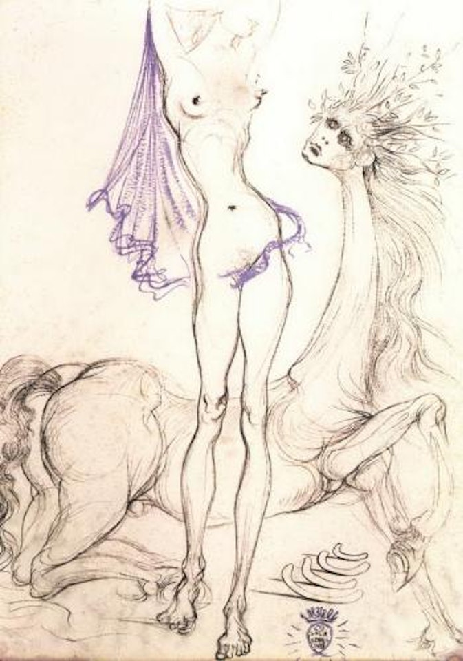 Gala avec centaure by Salvador Dali