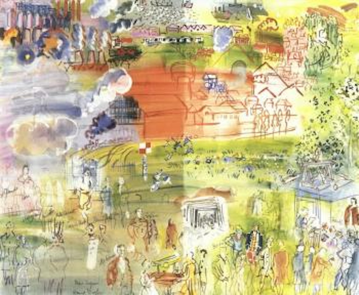Projet pour la decoration du Palais de la Lumiere by Raoul Dufy