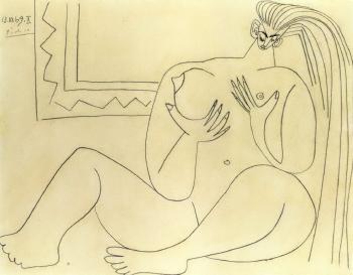 Nu assis by Pablo Picasso