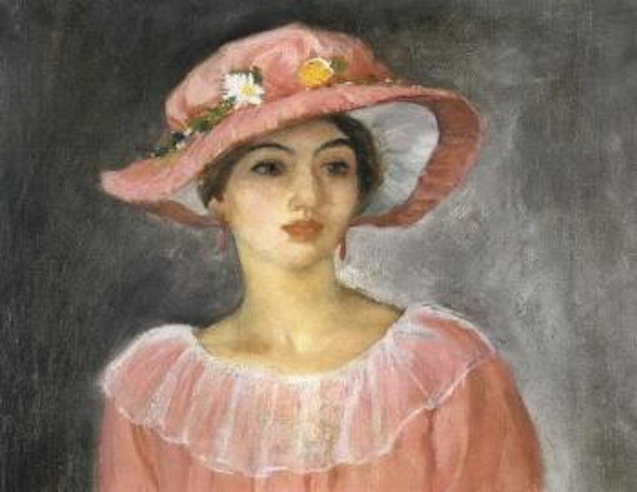 Chapeau rose by Henri Lebasque