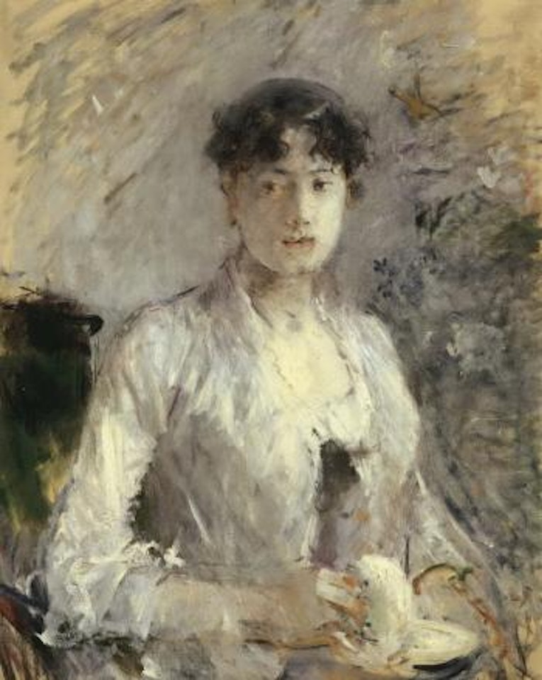 Jeune femme en mauve by Berthe Morisot