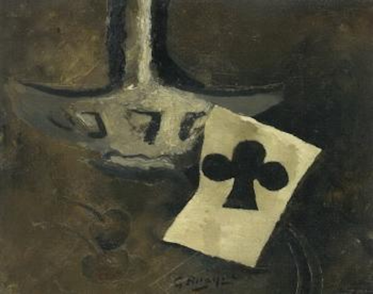Carafe et as de trefle by Georges Braque