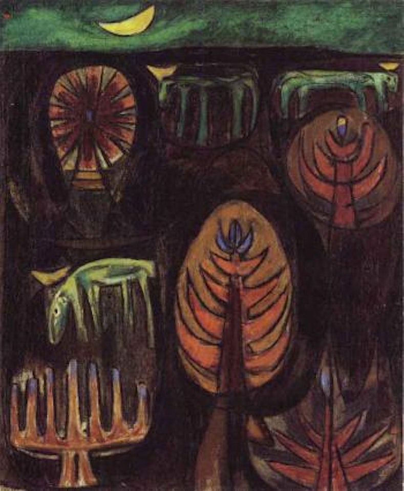 Moon oxen in Djerba. Moonlit night in Djerba by Asger Jorn