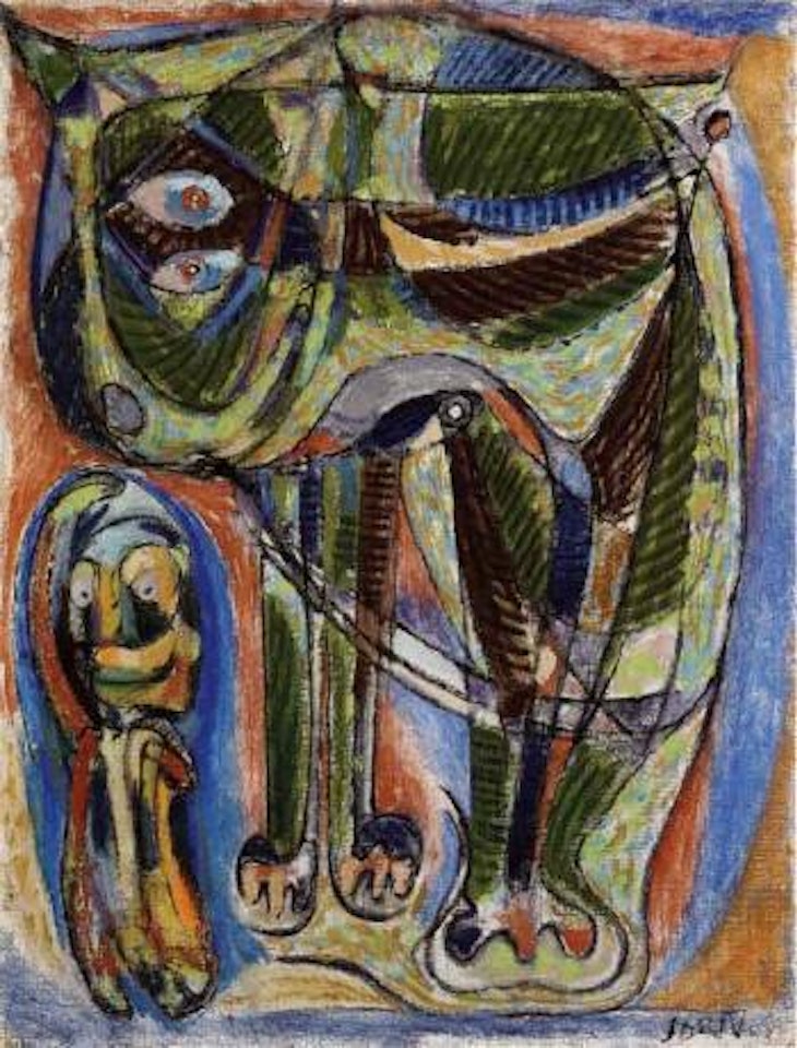 A strange camel by Asger Jorn