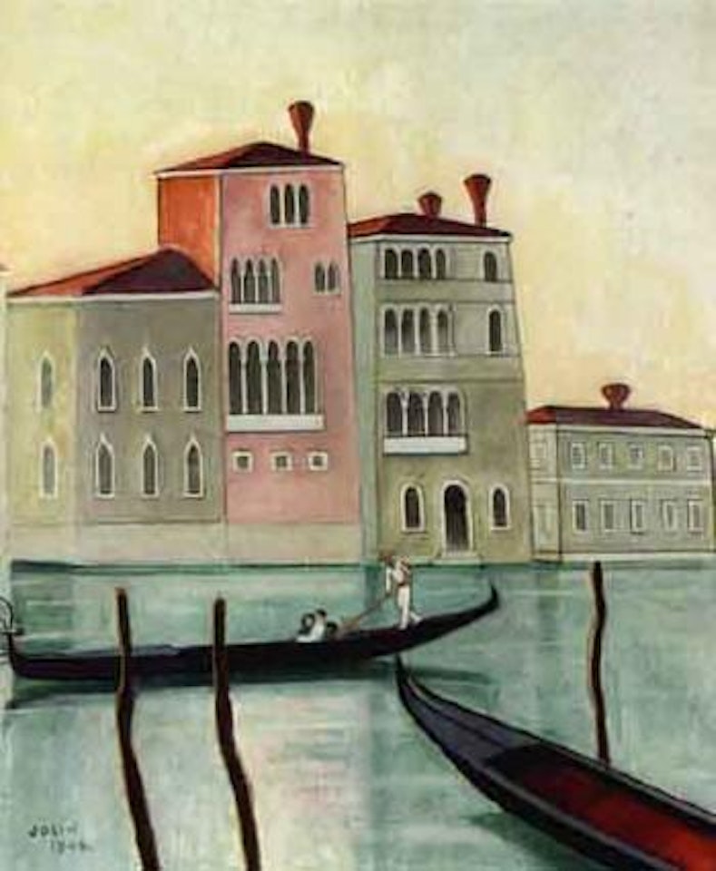 Gondolas in Venice by Einar Jolin