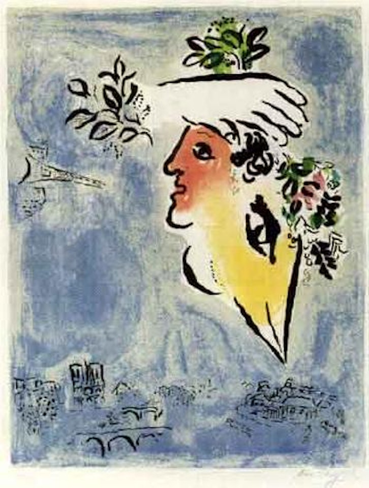 Le ciel bleu by Marc Chagall