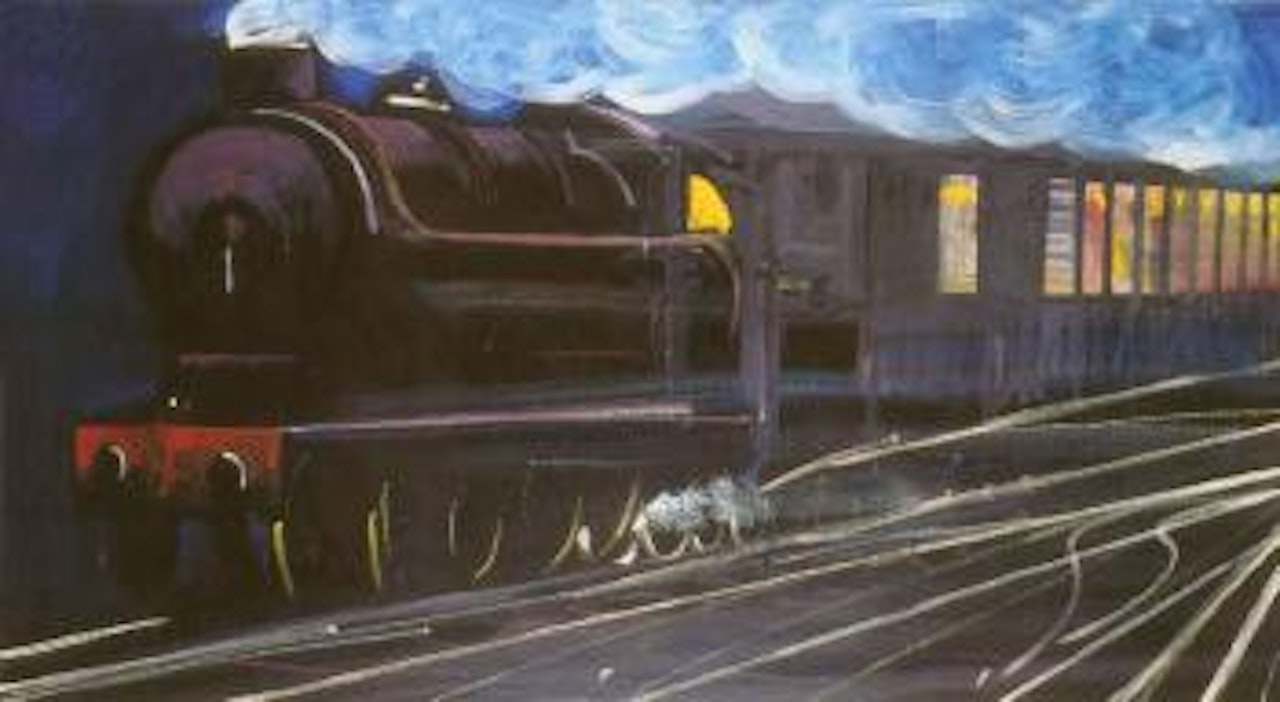 Lasr train by Charles Blackman