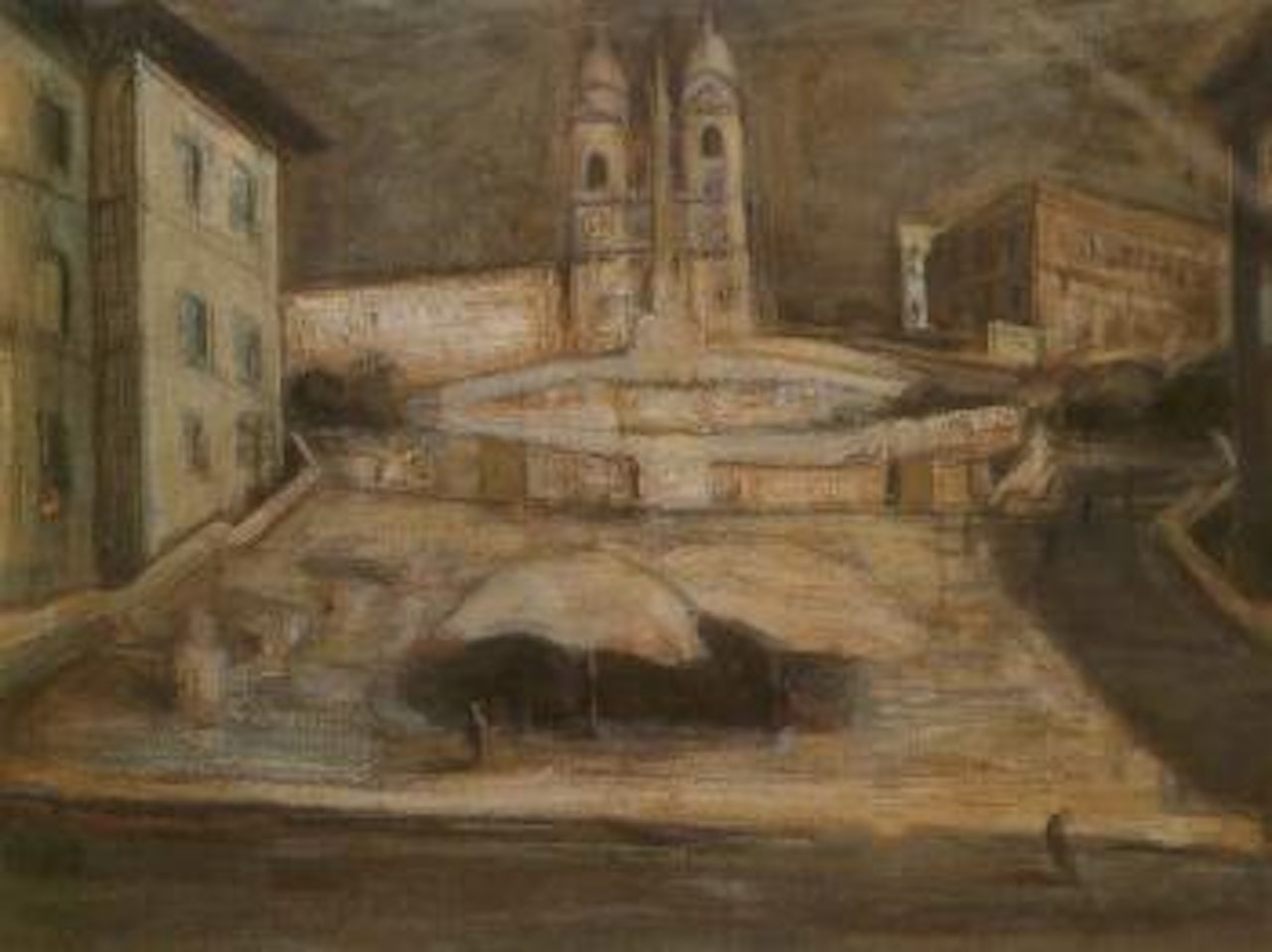 Spanish steps, Rome by Brett Whiteley
