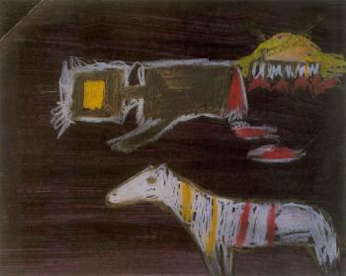 Kelly, glenrowan nocturne by Sidney Nolan