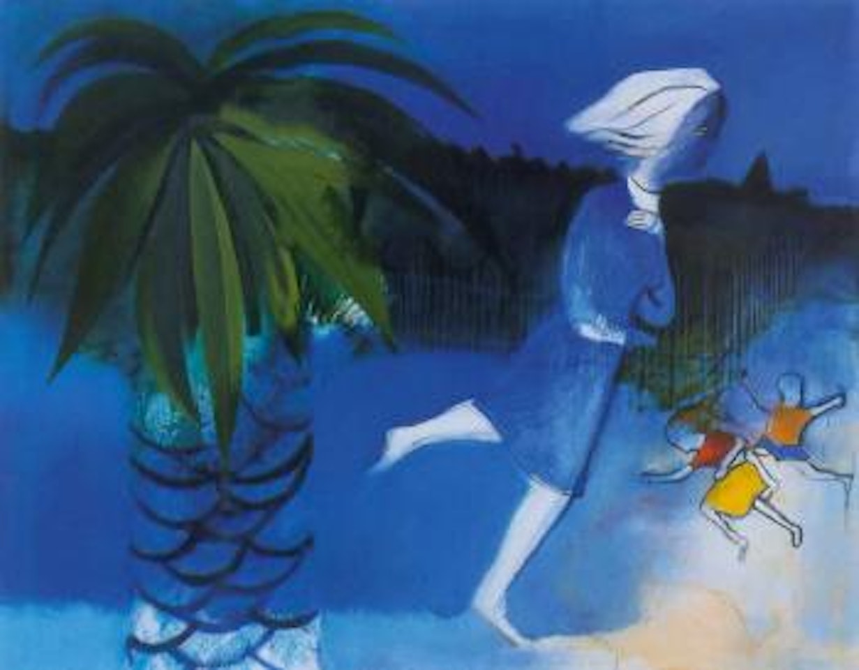 Playing statues by Charles Blackman