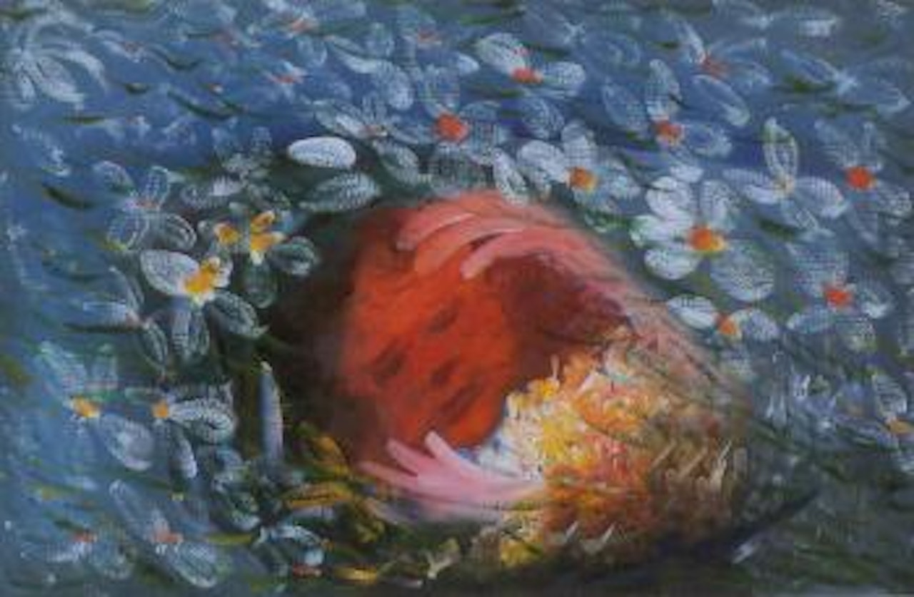 Child amongst the flowers by Charles Blackman