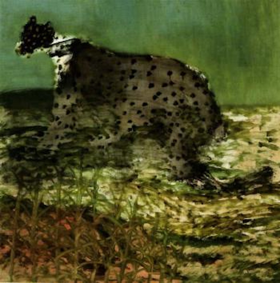 Leopard in the open by Sidney Nolan