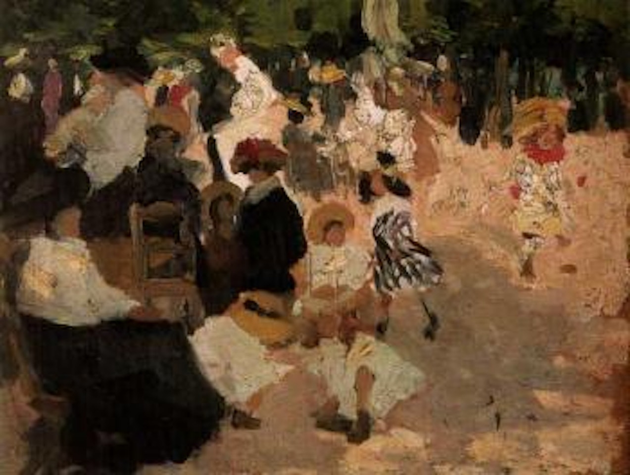 Children in the Luxembourg gardens by Ethel Carrick Fox