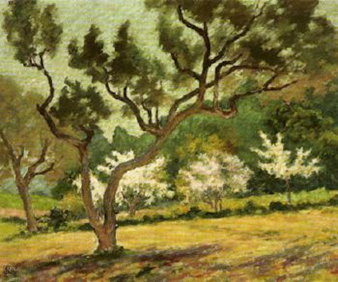 Orchard in spring time by Rupert Charles Wulsten Bunny