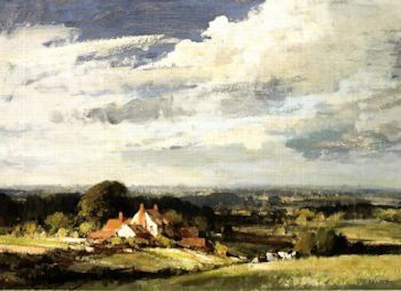 English countryside - Suffolk Farm by Edward Seago