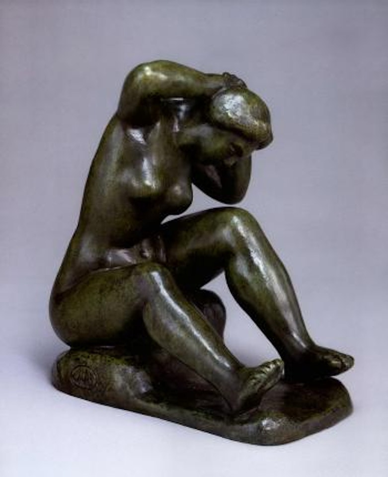 Baigneuse assise se coiffant by Aristide Maillol