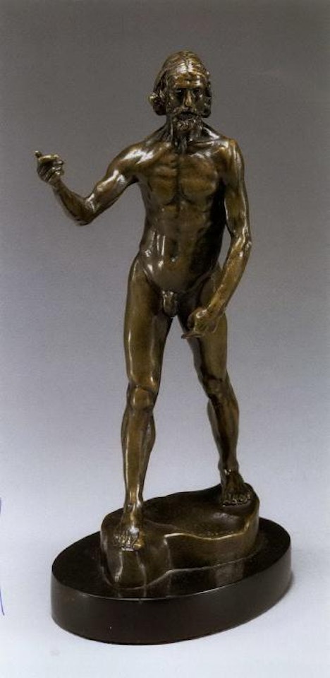 Saint Jean Baptiste prechant by Auguste Rodin