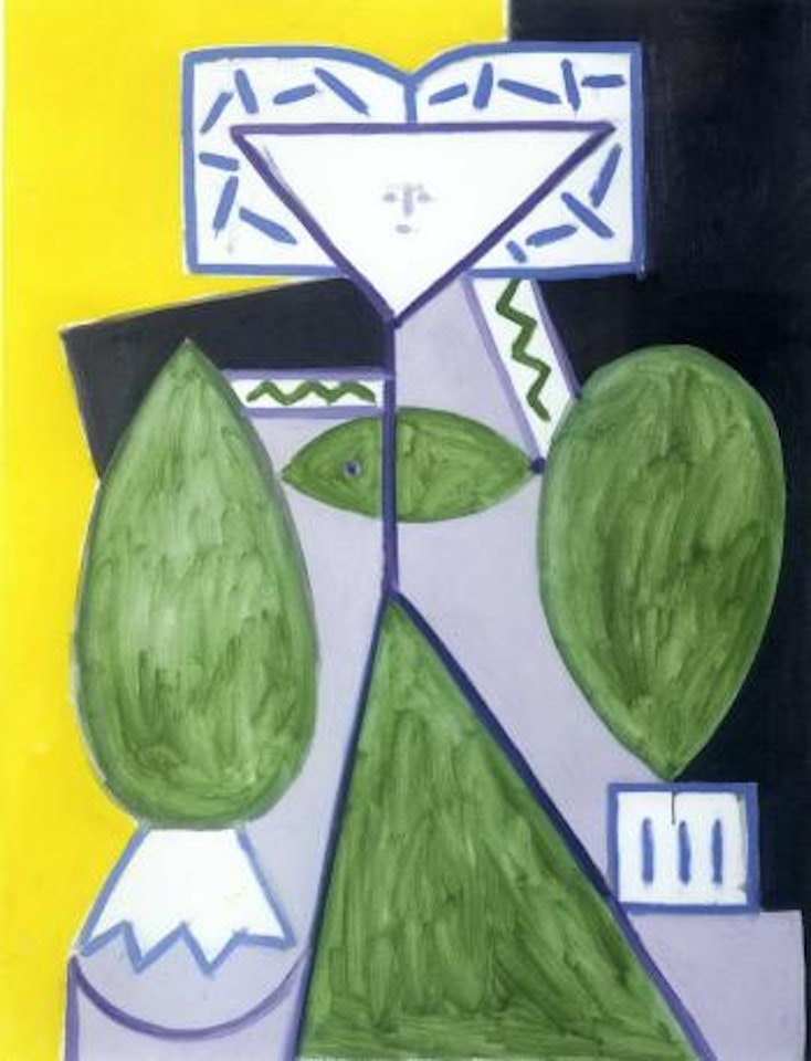 Femme en vert et mauve by Pablo Picasso