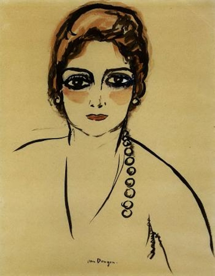 Portrait de femme by Kees van Dongen
